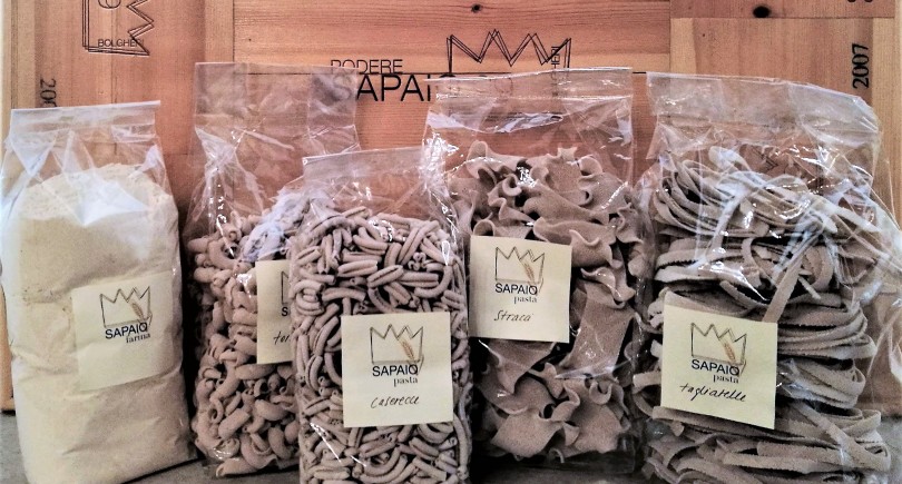 Podere Sapaio pasta – innovation and sustainability. 